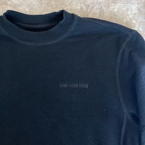 Aimé Leon Dore Black Crew Sweatshirt